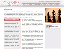 Tablet Screenshot of chandlermarketinggroup.com